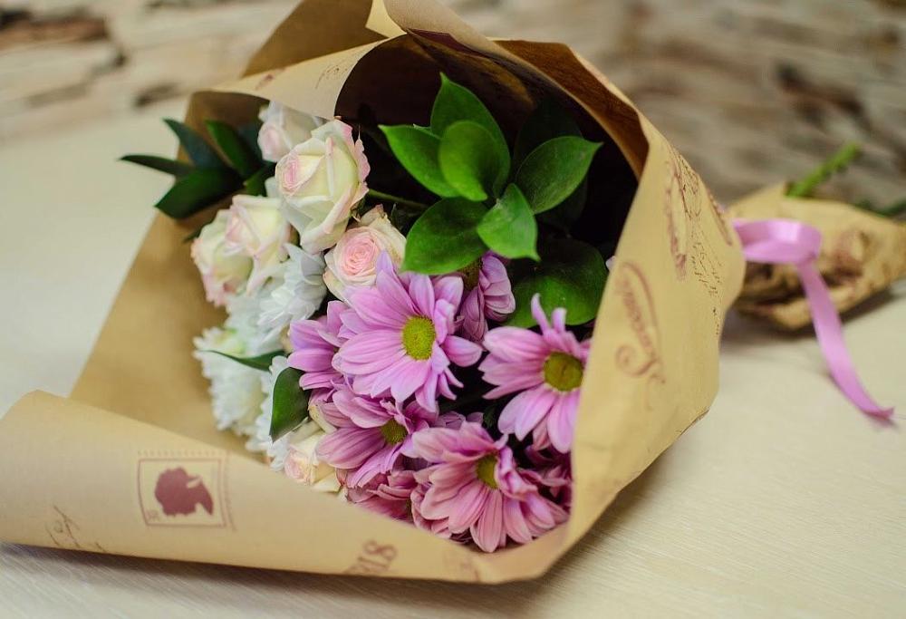 Букет цветов из: Розы и Хризантемы в Шатурторф