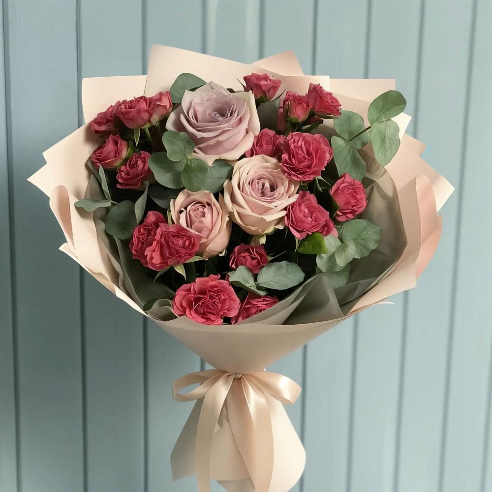 Букет цветов из: Гвоздики и Розы в Шатурторф