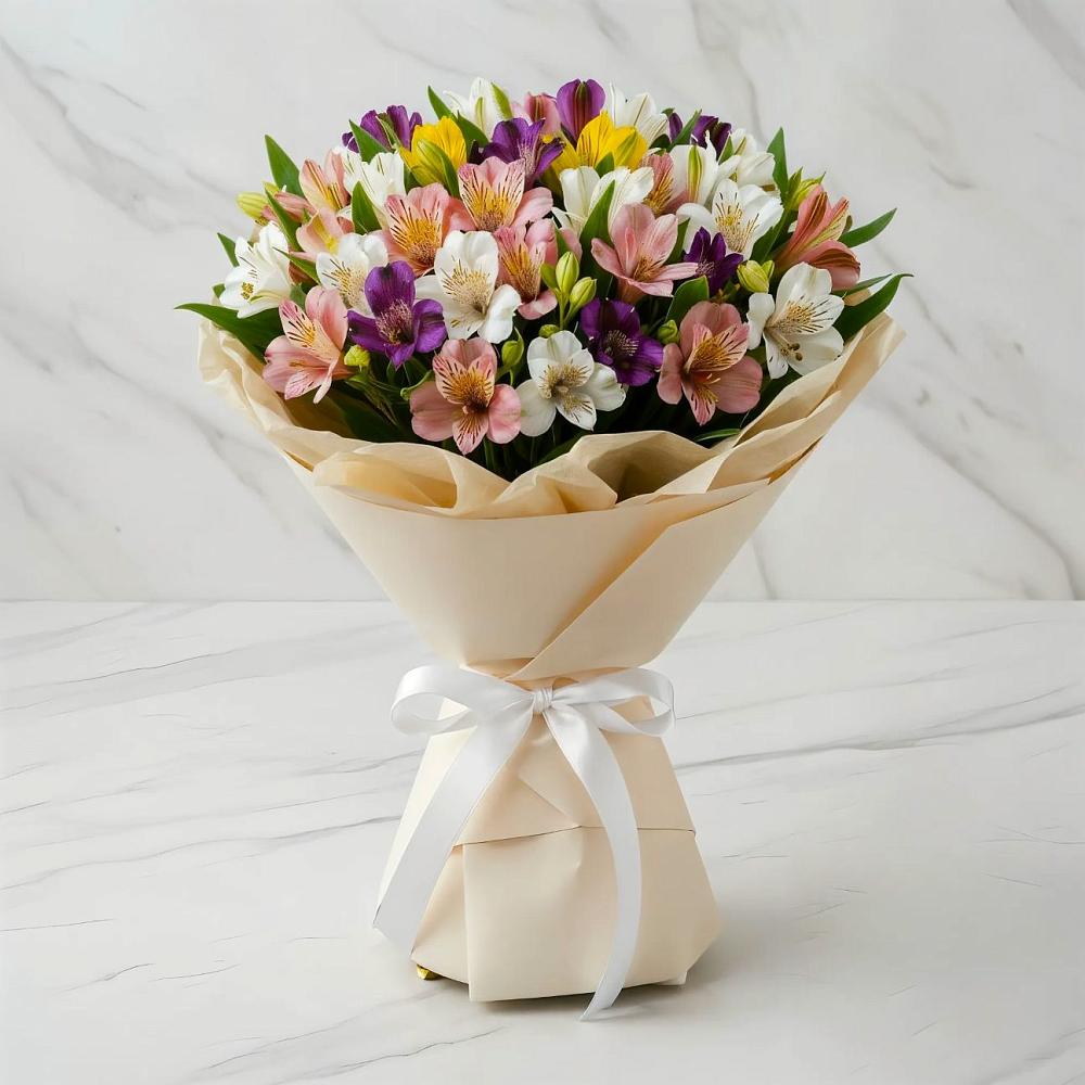 Букет цветов из: Альстромерии в Шатурторф