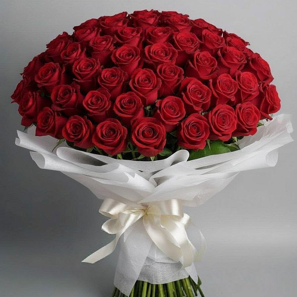 Букет 101 Красная роза Блэк Мэджик в Шатурторф