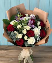 Букет цветов из:  Розы и Альстромерии #REPLACE_PRED# Шатурторф