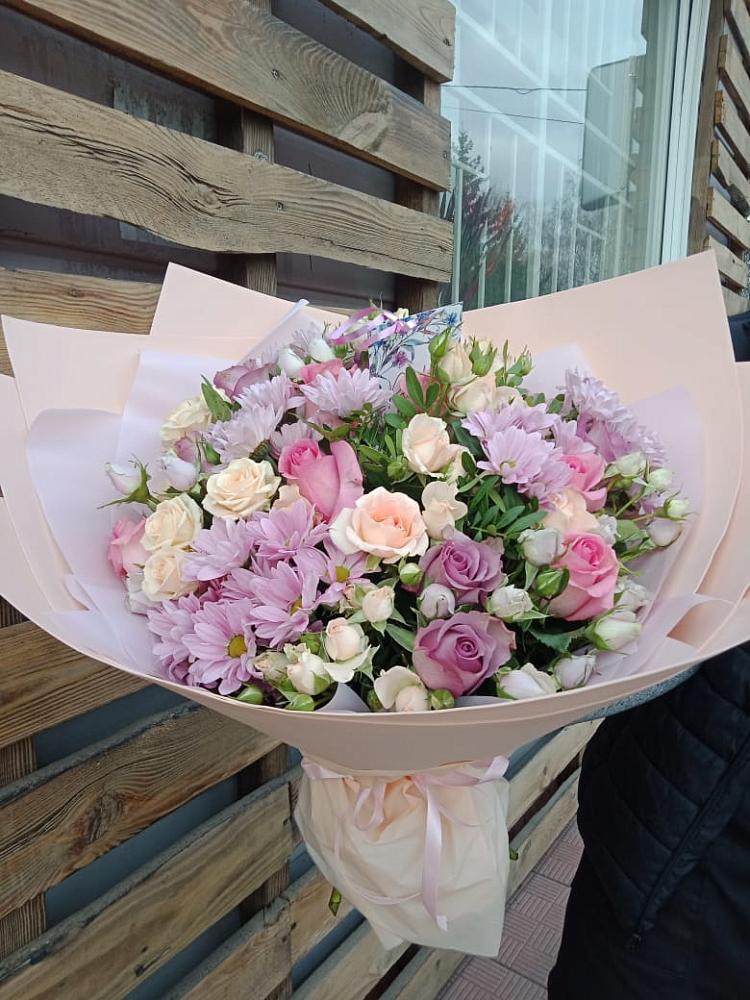 Букет цветов из: Розы и Хризантемы в Шатурторф