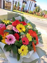 Букет цветов из:  Герберы #REPLACE_PRED# Шатурторф
