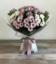 Букет цветов из:  Хризантемы и Розы в Шатурторф