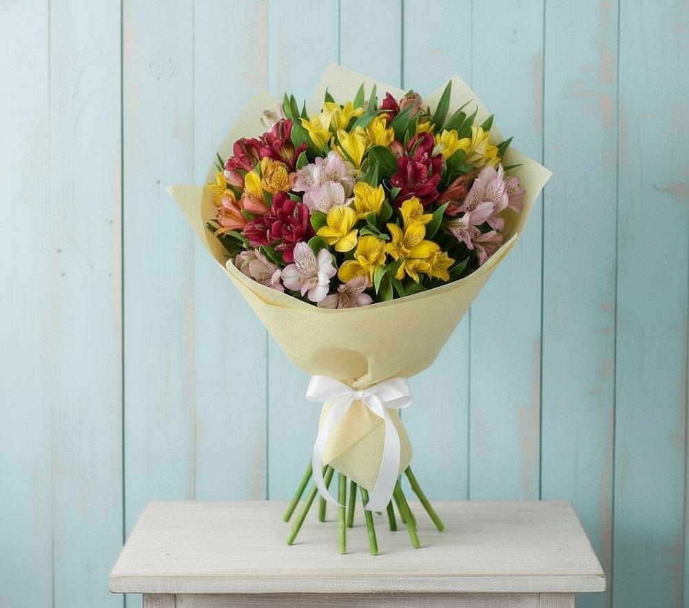 Букет цветов из: Альстромерии в Шатурторф