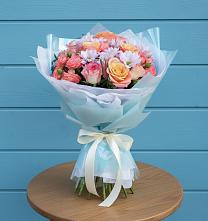 Букет цветов из:  Хризантемы и Розы в Шатурторф