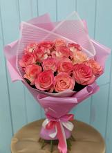 Букет 15 Розовых роз Равель в Шатурторф