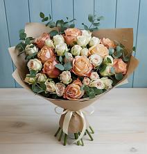 Букет цветов из:  Альстромерии и Розы #REPLACE_PRED# Шатурторф