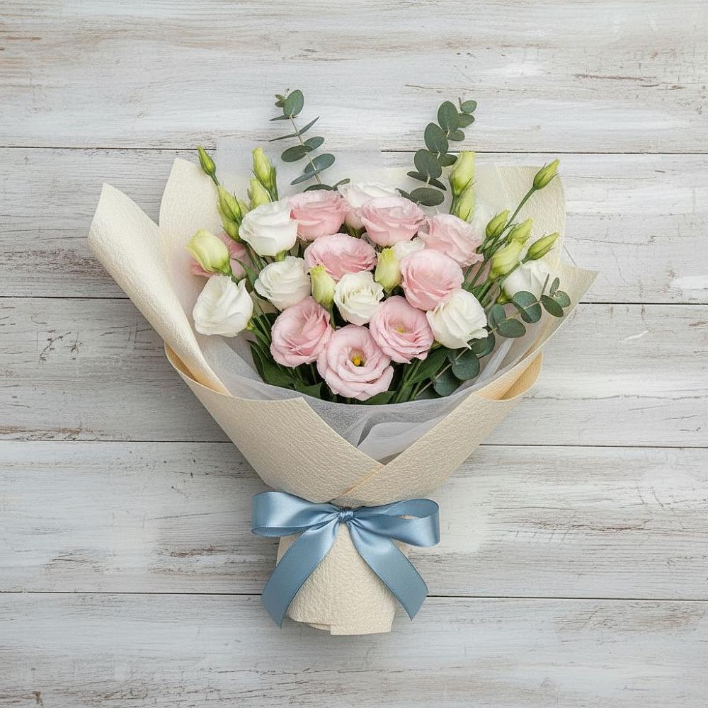 Букет цветов из: Лизиантусы в Шатурторф